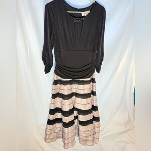 J.R. Nites Vintage Ruffled Sz 12 Black Dress